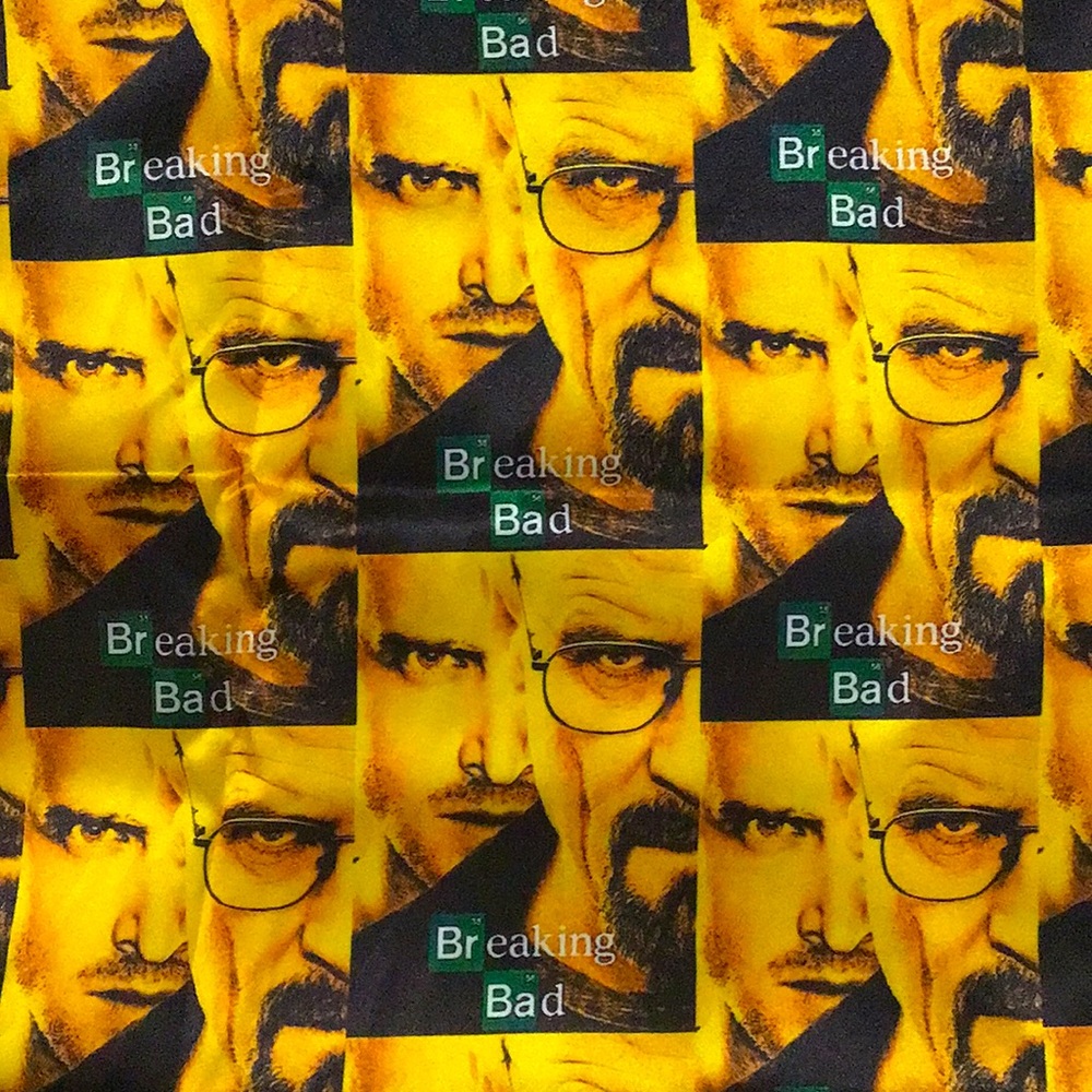 BRAND NEW BREAKING BAD SATIN FABRIC